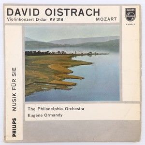 Mozart David Oistrach Oistrakh Violinkonzert D-dur KV 218 Philips 12" LP Record
